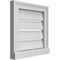 Ekena Millwork Vertical Surface Mount PVC Gable Vent: Functional, w/ 2"W x 2"P Brickmould Sill Frame, 16"W x 16"H GVPVE16X1603SF - alternate 4